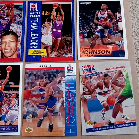 Lot of 40 Kevin Johnson Phoenix Suns basketball cards - Picture 11 of 16